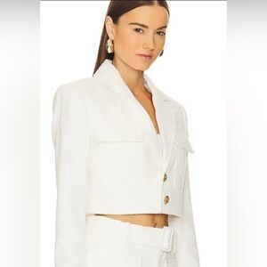 A.L.C. Banks Jacket in Whit Elegant White Women's Blazer